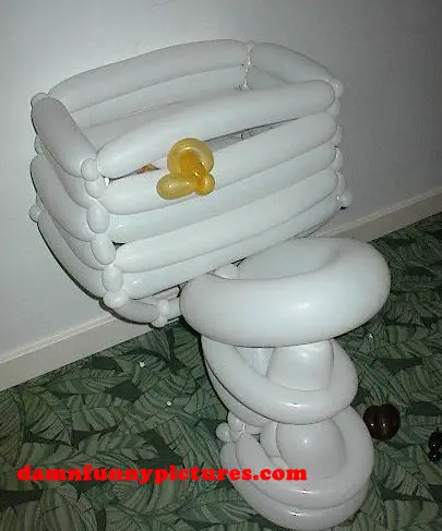 Funny Balloon Toilet