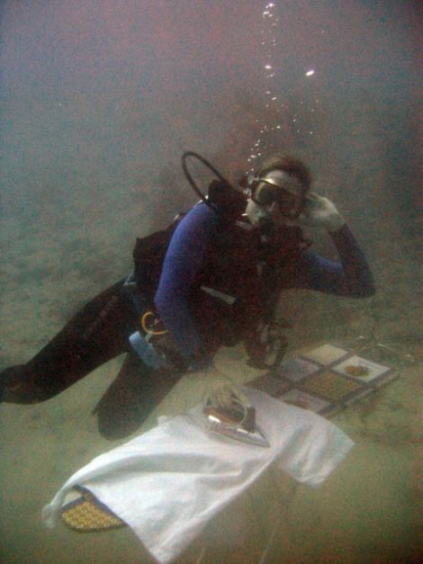 Underwater Ironing