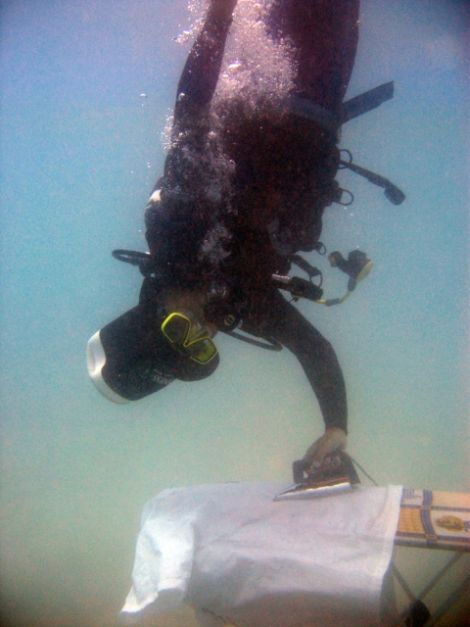 Underwater Ironing