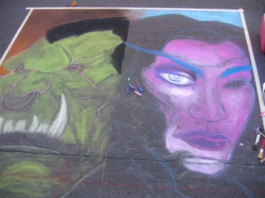 Warcraft Chalk Art