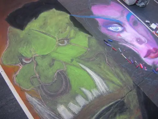 Warcraft Chalk Art