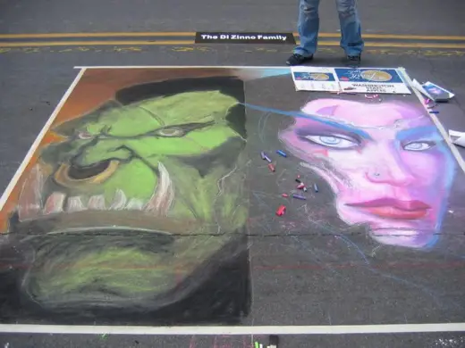 Warcraft Chalk Art