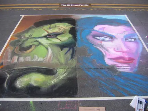 Warcraft Chalk Art