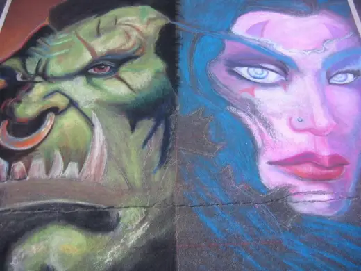 Warcraft Chalk Art