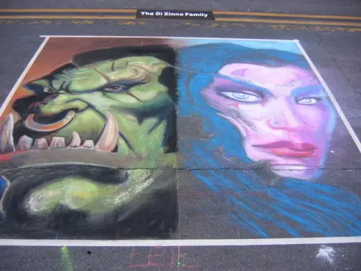 Warcraft Chalk Art