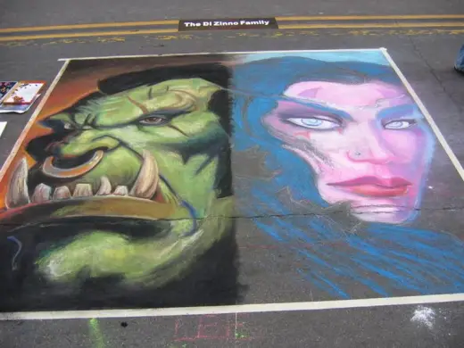 Warcraft Chalk Art