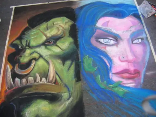 Warcraft Chalk Art