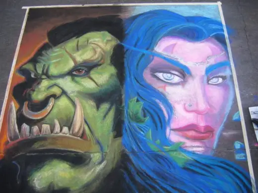 Warcraft Chalk Art