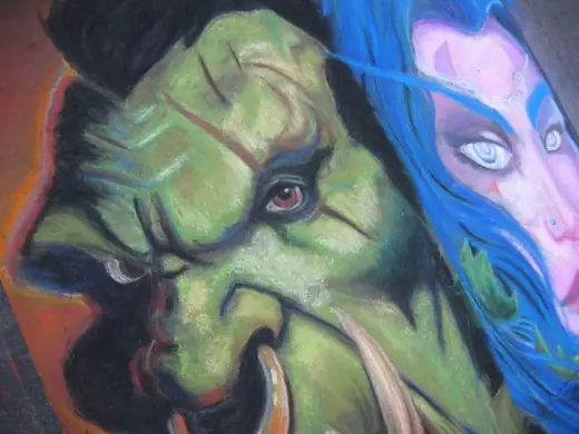 Warcraft Chalk Art