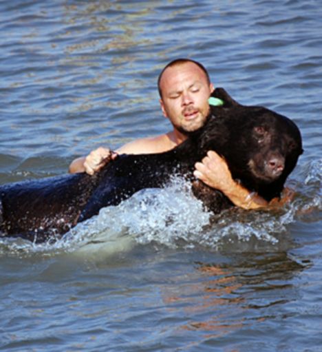 Man Saves Bear